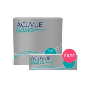 Acuvue Oasys 1-Day with HydraLuxe - Get Pack Of 30 Free 90+30 Lenses - Daily